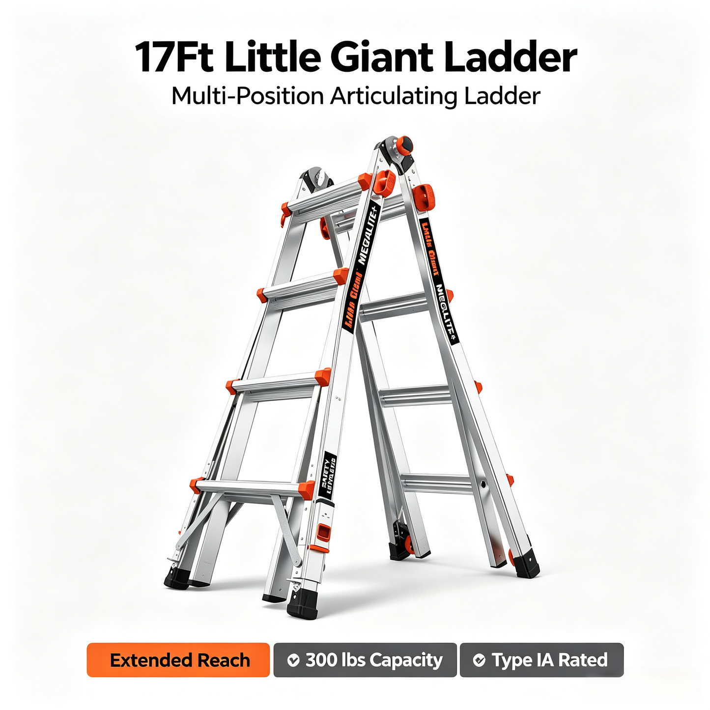 Velocity Articulating Ladder with Leg Levelers