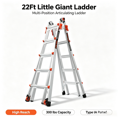 Velocity Articulating Ladder with Leg Levelers