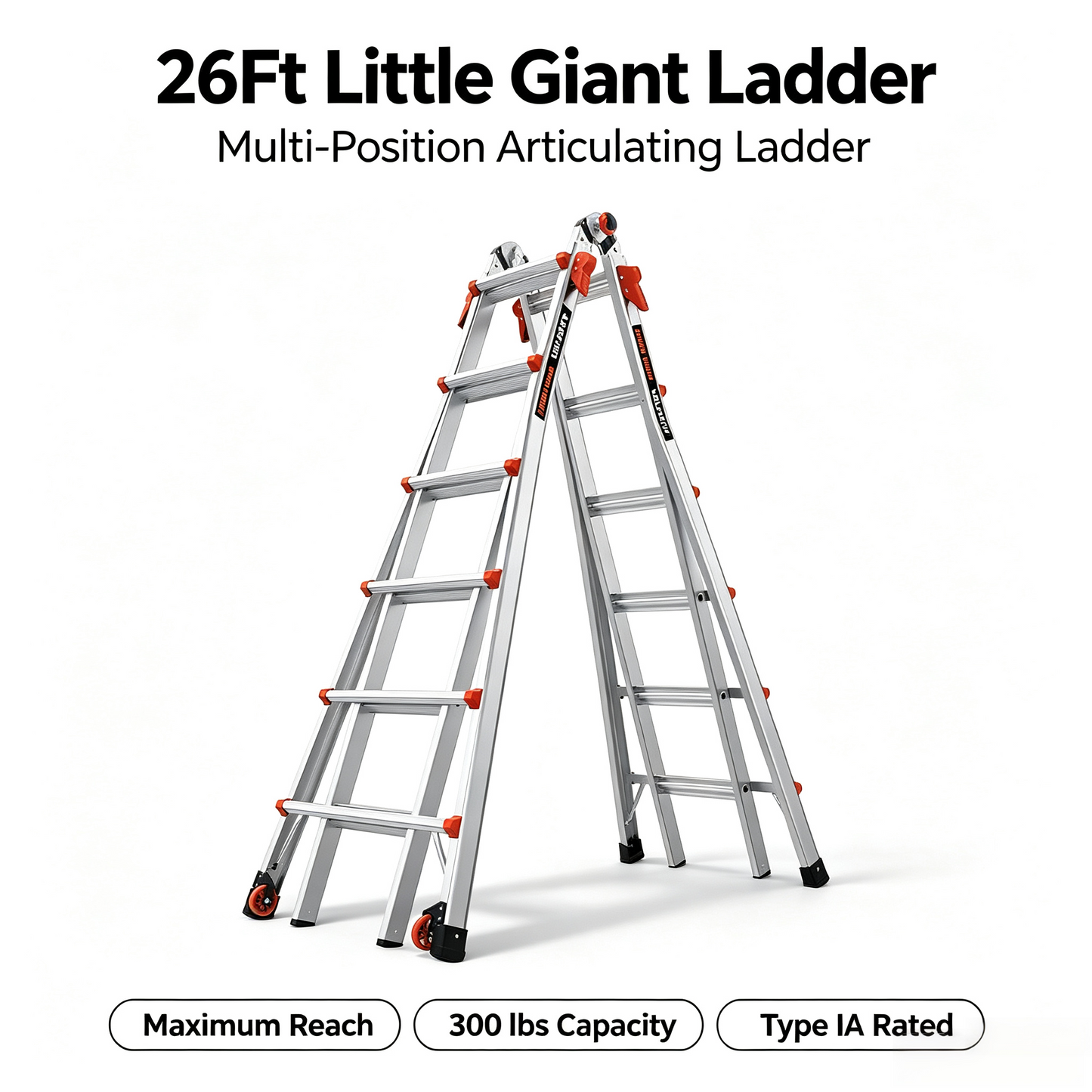 Velocity Articulating Ladder with Leg Levelers