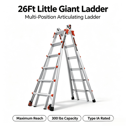 Velocity Articulating Ladder with Leg Levelers
