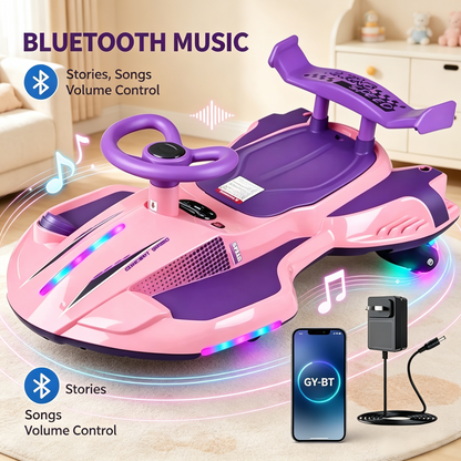 🎉Final Day Discount⏰️ 12V Electric Kids Ride-On Wiggle Car 🚚