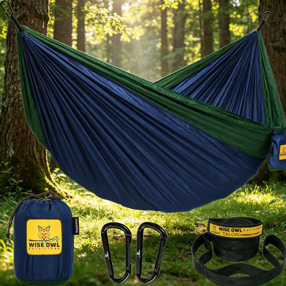 Camping Hammock – 500lbs Portable Hammock with Tree Straps