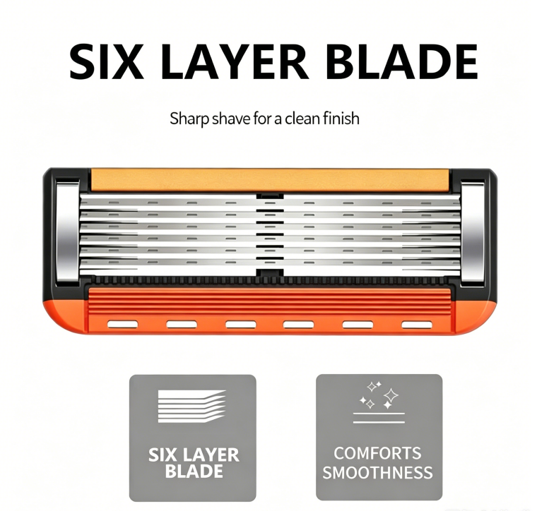 Premium Men Razor Kit with 24/48 Blade Cartridges
