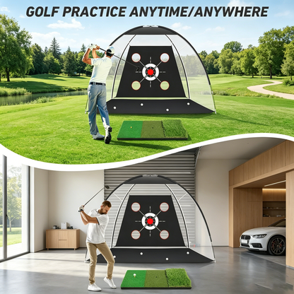 Golf Net with Practice Mat