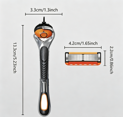 Premium Men Razor Kit with 24/48 Blade Cartridges