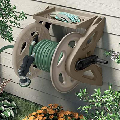Slide Trak Garden Hose Handler Wall Mounted Hose Reel