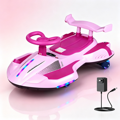 🎉Final Day Discount⏰️ 12V Electric Kids Ride-On Wiggle Car 🚚