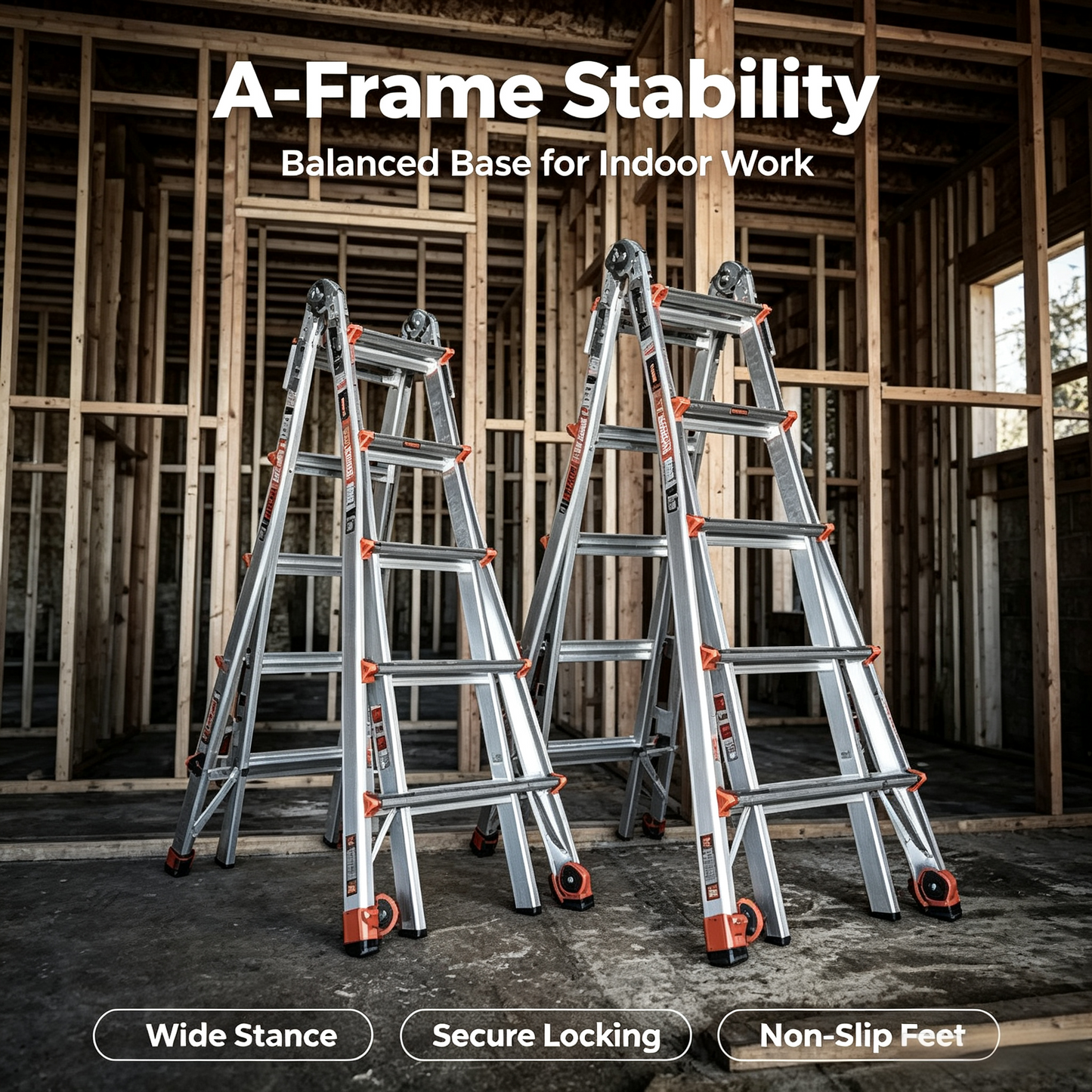 Velocity Articulating Ladder with Leg Levelers