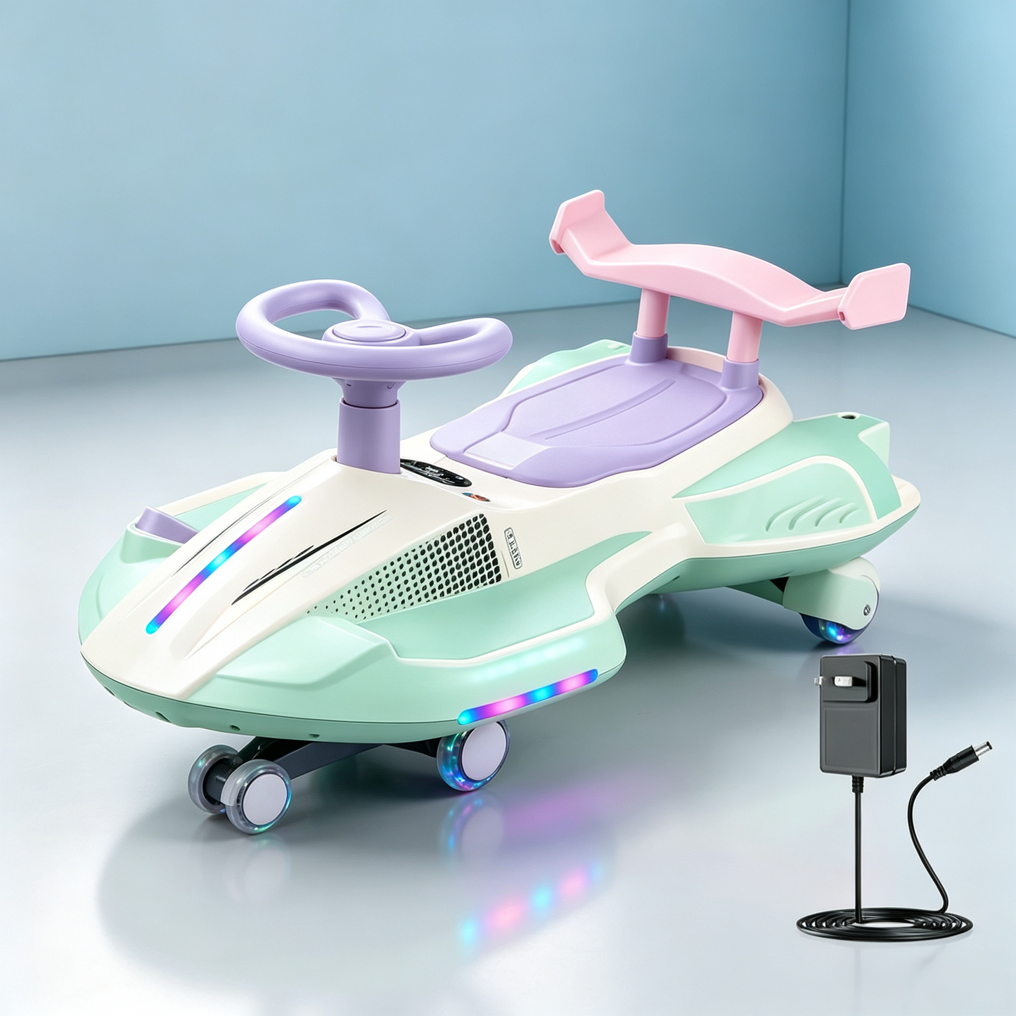 🎉Final Day Discount⏰️ 12V Electric Kids Ride-On Wiggle Car 🚚