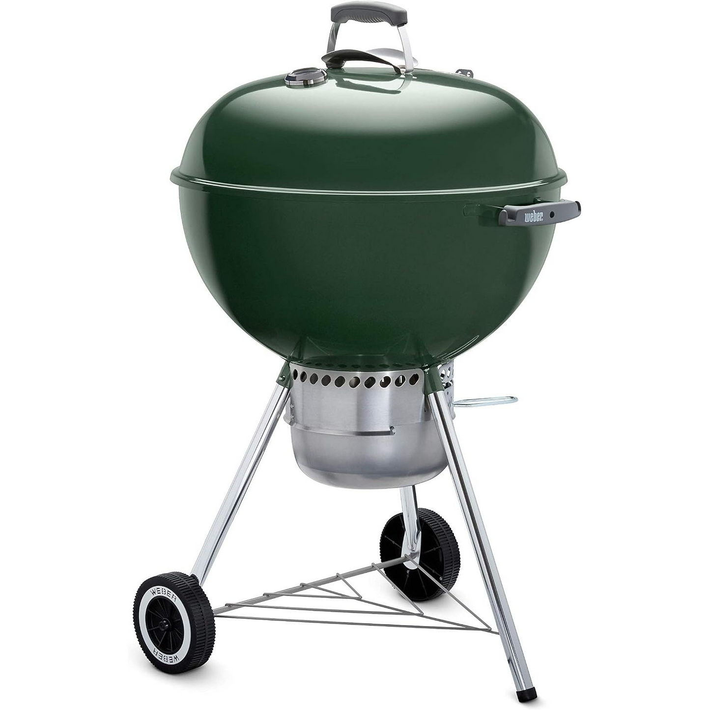 Original Kettle Premium Charcoal Grill, 22-Inch, Outdoor BBQ Grill with Built‑In Thermometer, Heat Control Dampers & One‑Touch™ Cleaning System