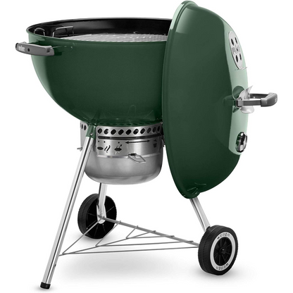 Original Kettle Premium Charcoal Grill, 22-Inch, Outdoor BBQ Grill with Built‑In Thermometer, Heat Control Dampers & One‑Touch™ Cleaning System